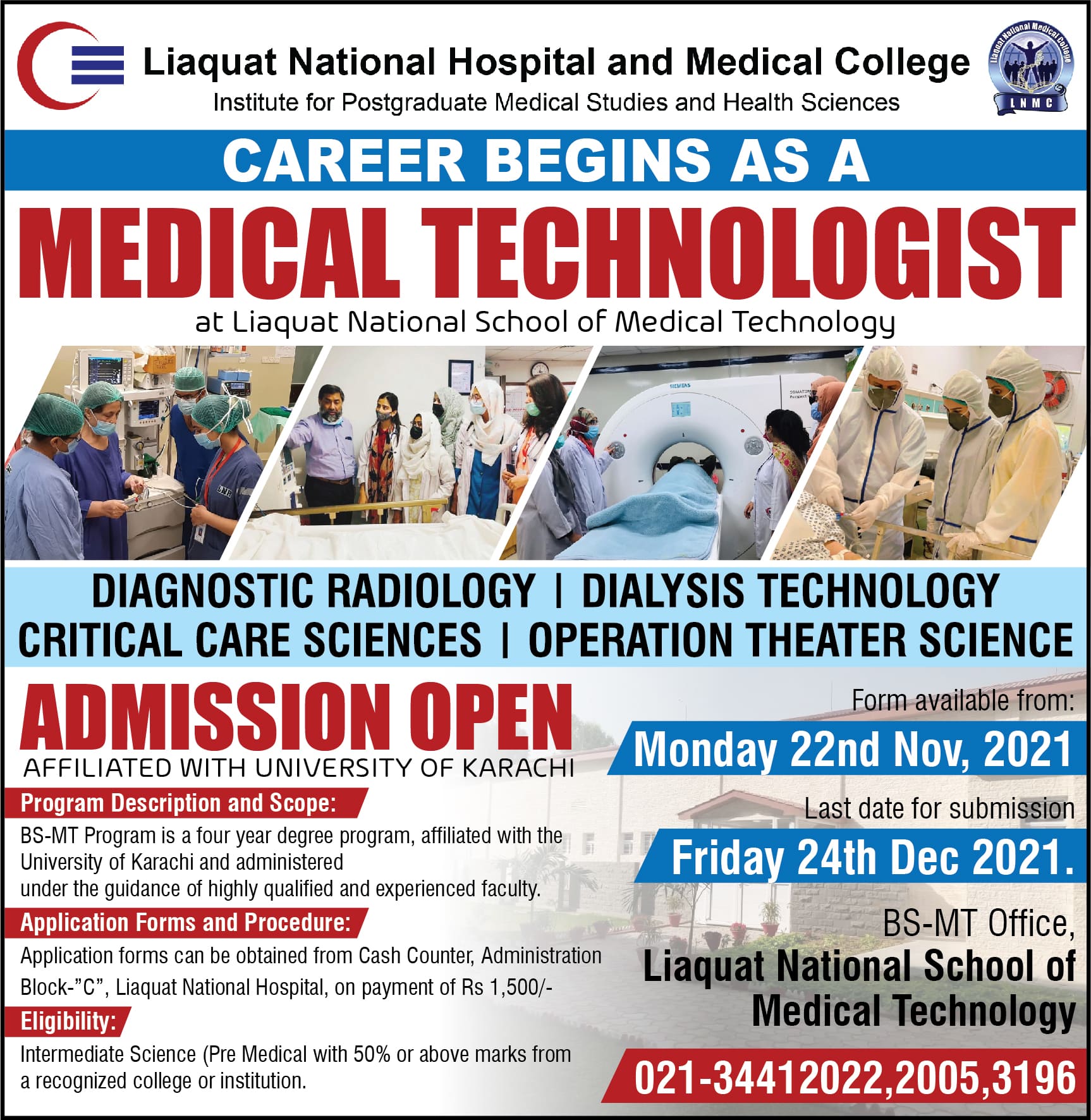 Admissions Open in BSMT