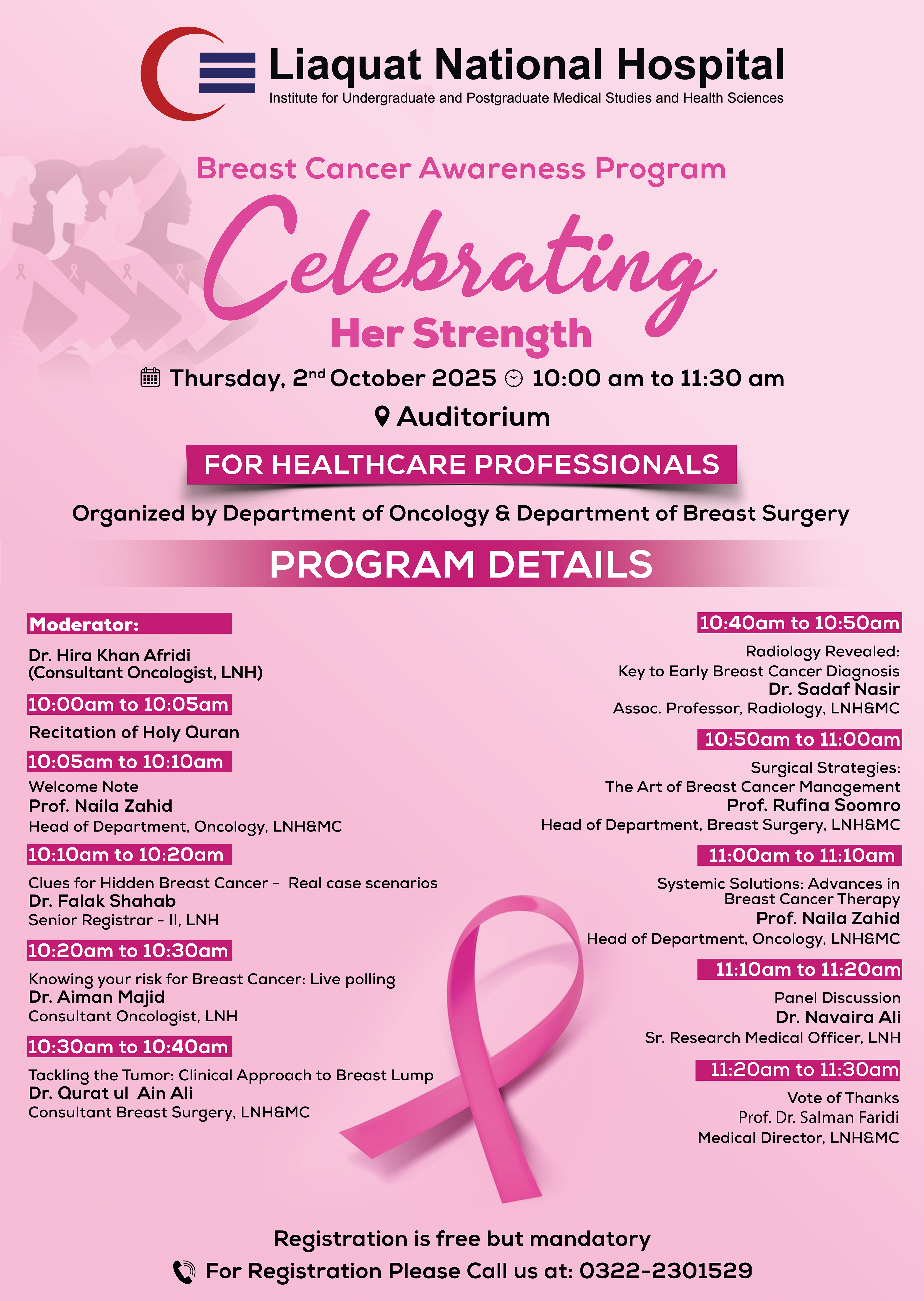 Celebrating Her Strength - Breast Cancer Awareness Program (For Healthcare Professionals)