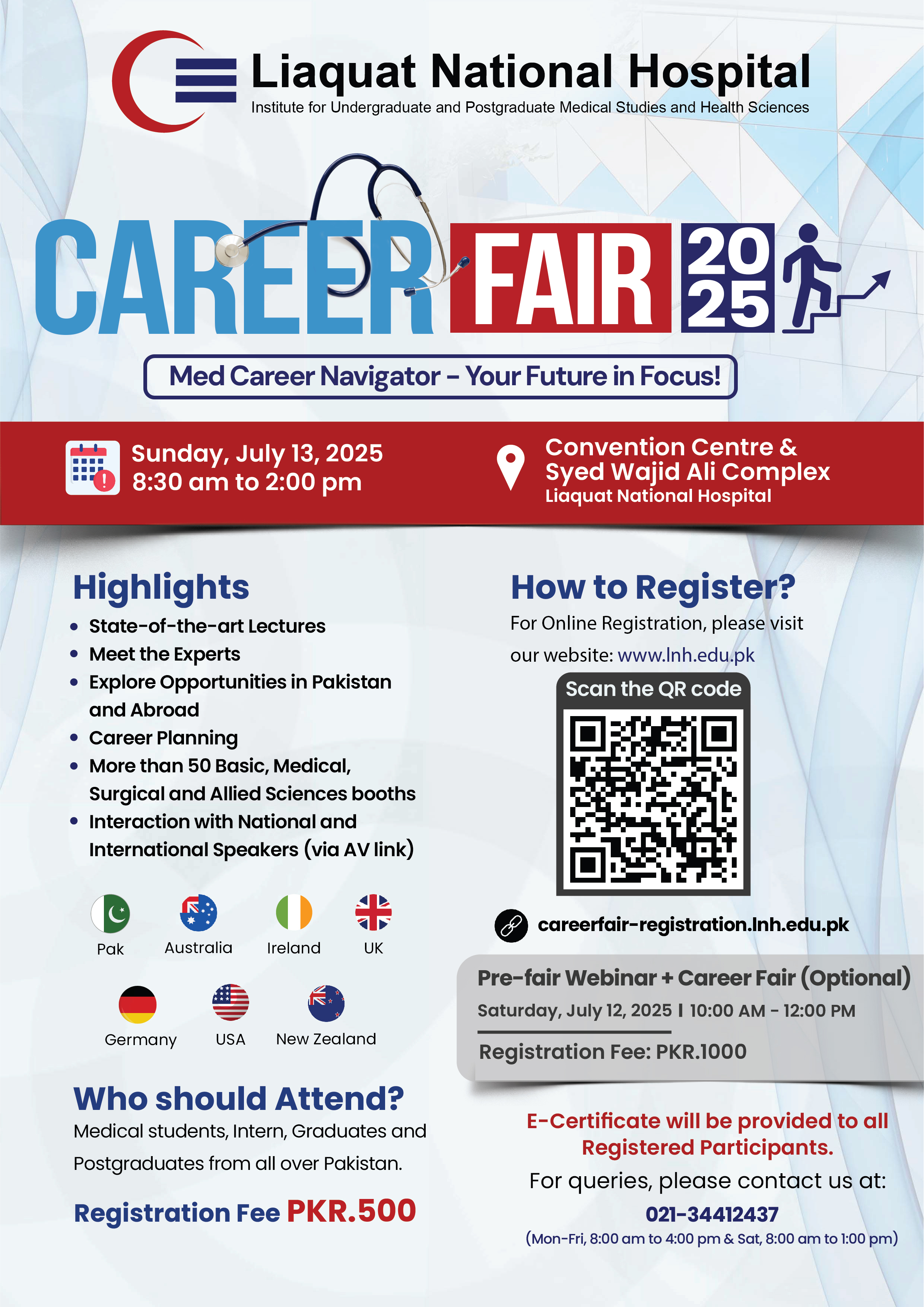 Career Fair 2025 | Med Career Navigator - Your Future in Focus!, July 13, 2025