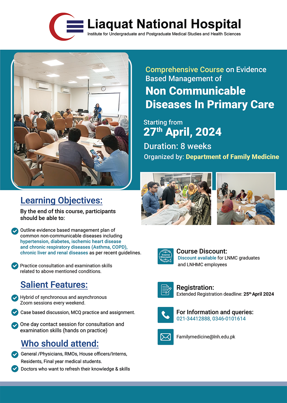 Comprehensive Course on Evidence Based Management of Non-communicable Diseases in Primary Care