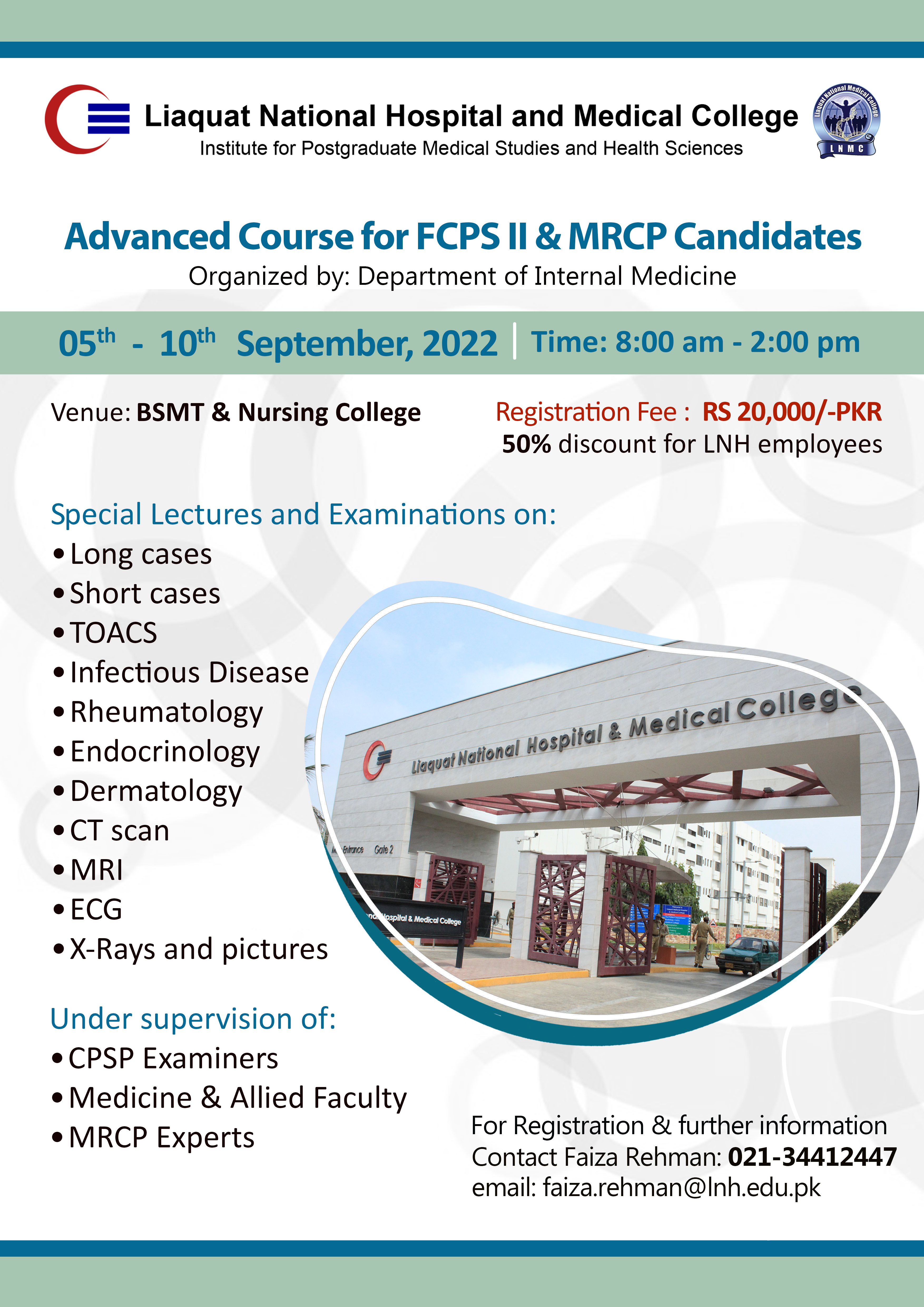 Advanced Course for FCPS II and MRCP Candidates (Internal Medicine)