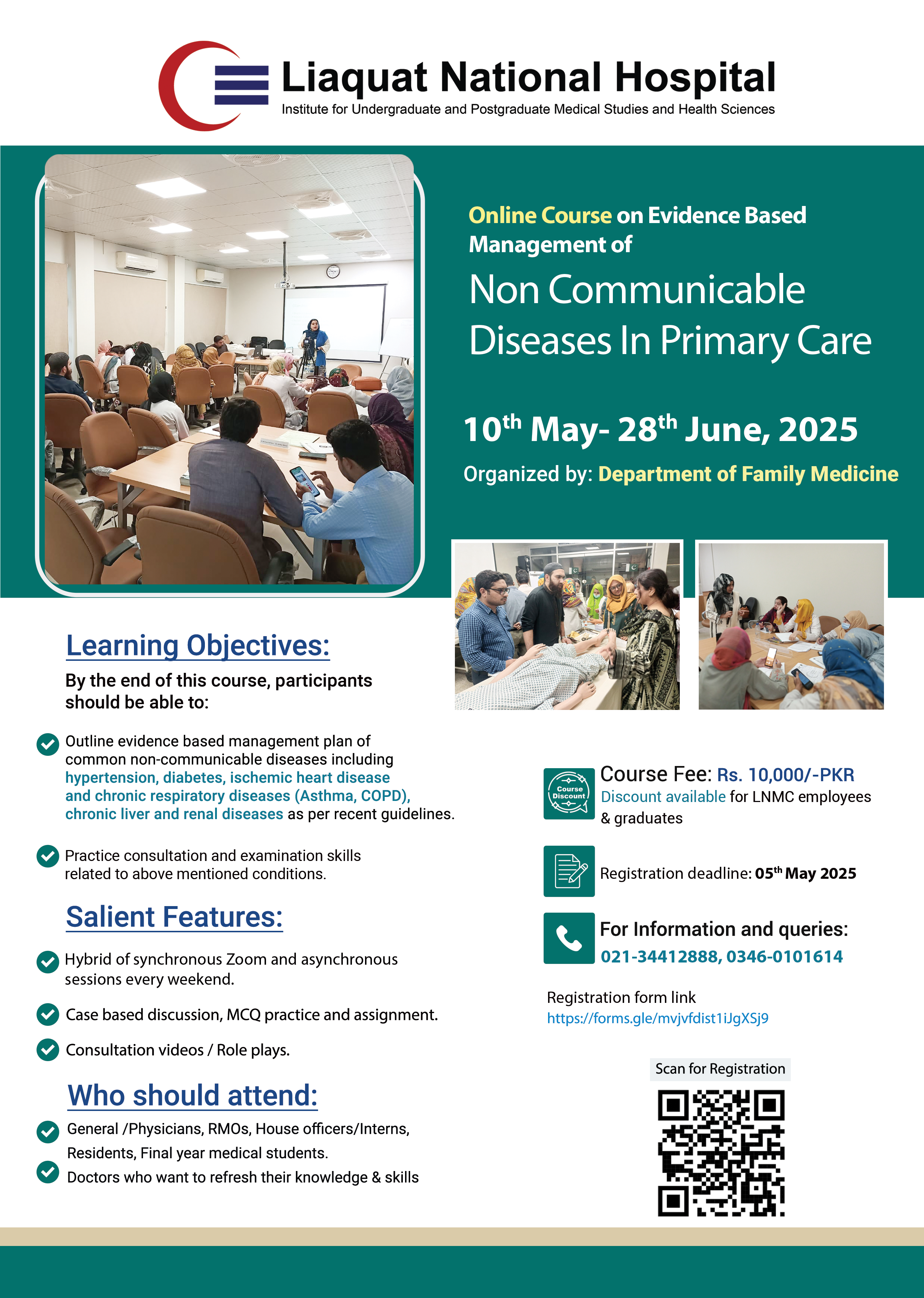 Online Course on Evidence Based Management of Non-Communicable Diseases in Primary Care