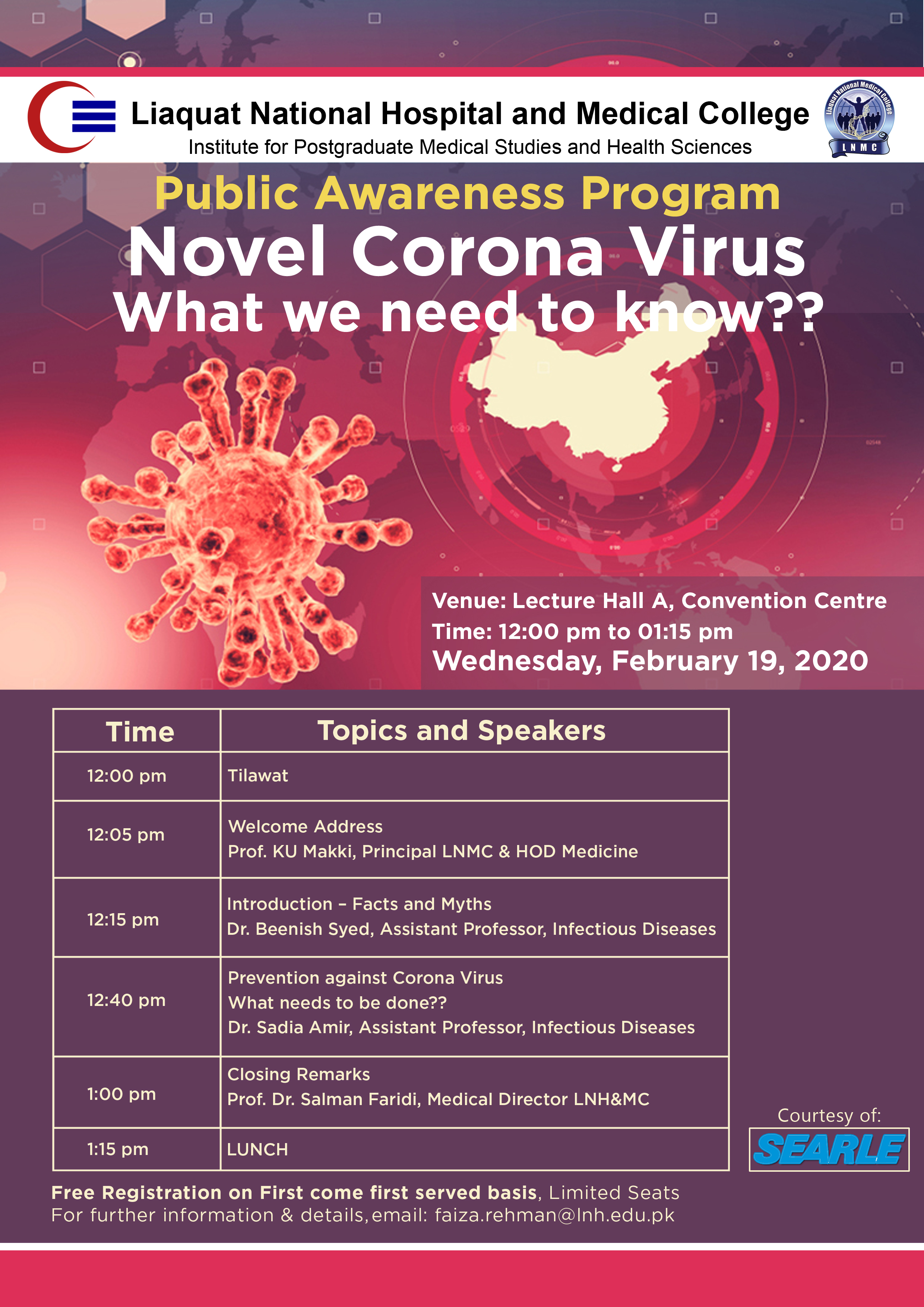 Public Awareness Program on Novel Corona Virus