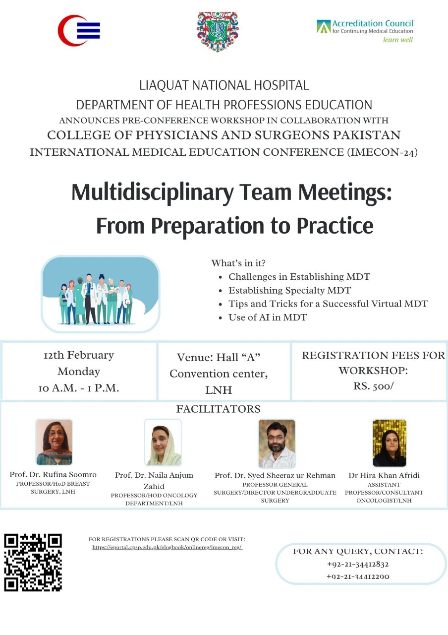 IMECON-24 | Pre-conference workshop on Multidisciplinary Team Meeting: From Preparation to Practice