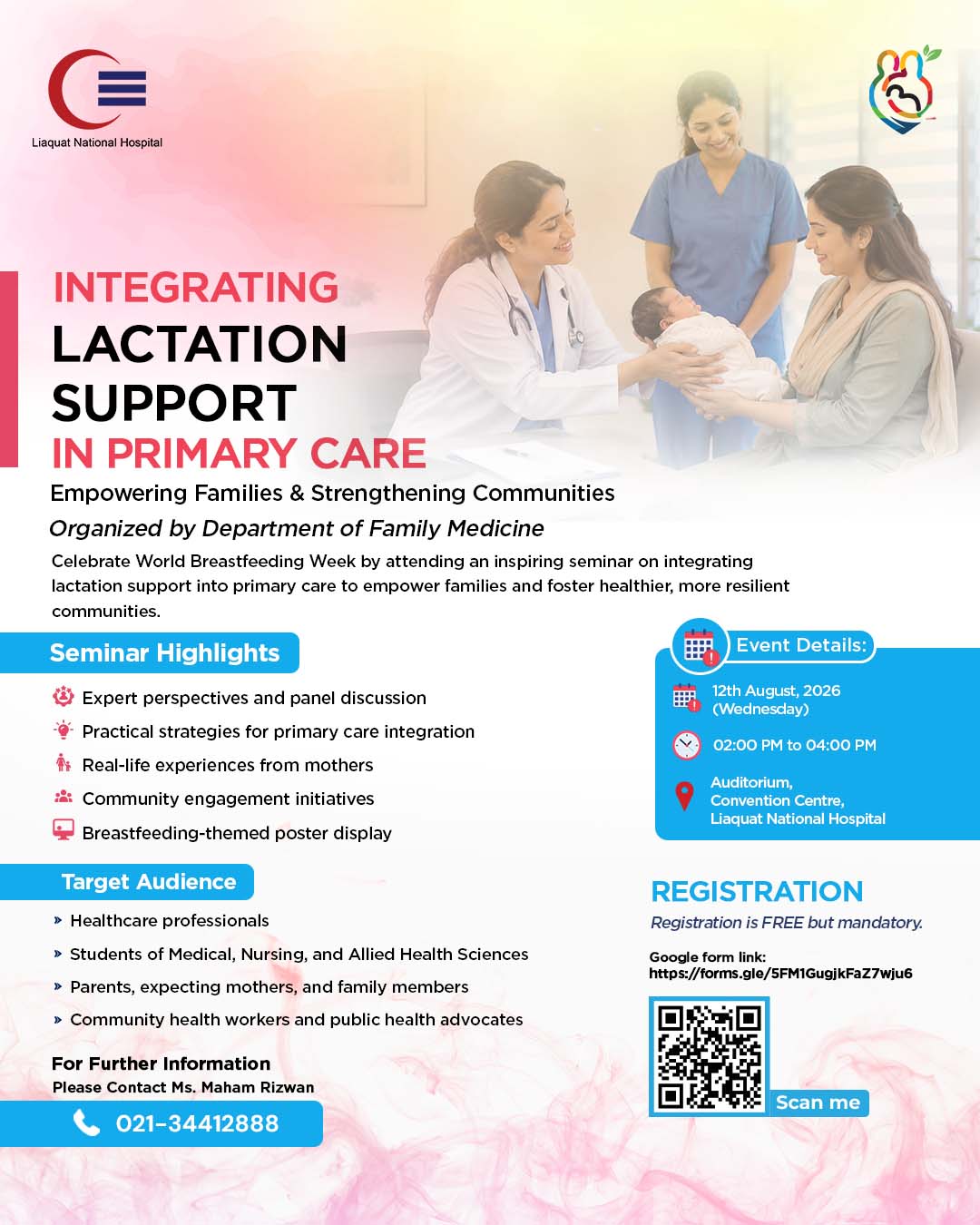 World Breastfeeding Week – Seminar on Integrating Lactation Support in Primary Care| August 12, 2026