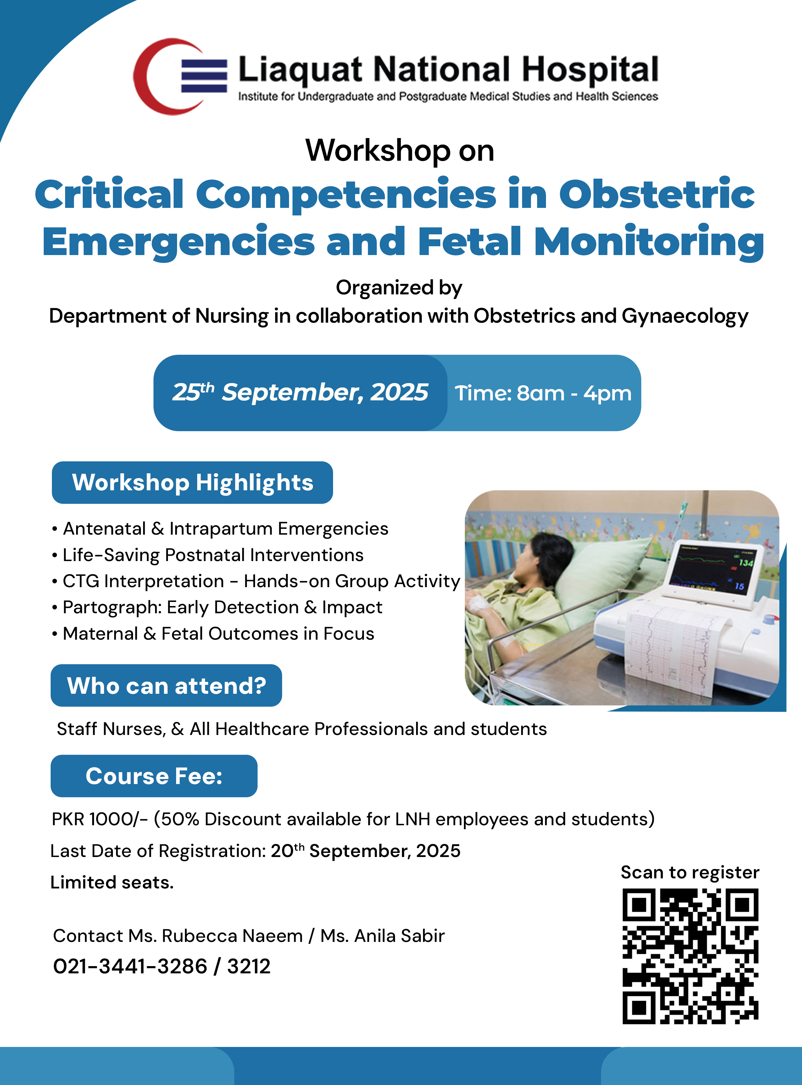 Workshop on Critical Competencies in Obstetric Emergencies and Fetal Monitoring, Sep 25, 2025