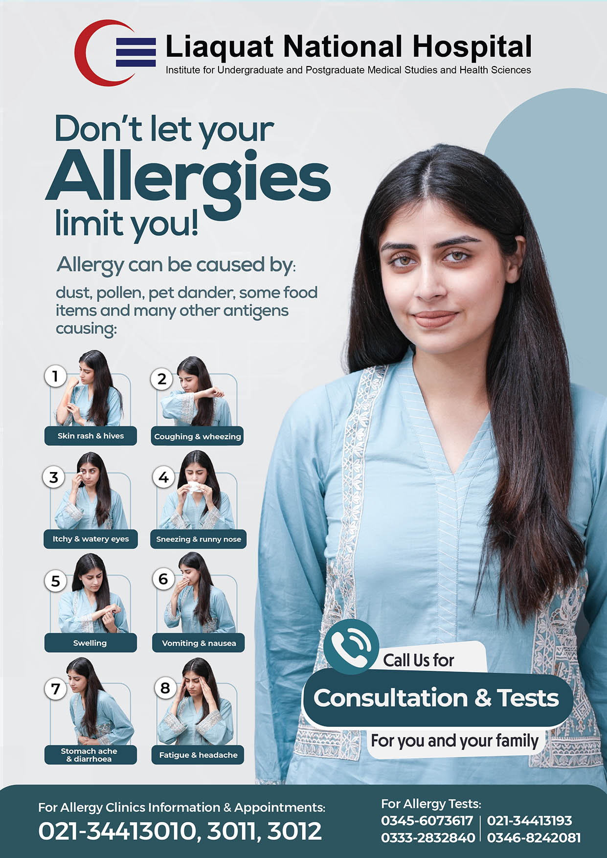 Allergy Tests and Clinics have been Started at Liaquat National Hospital