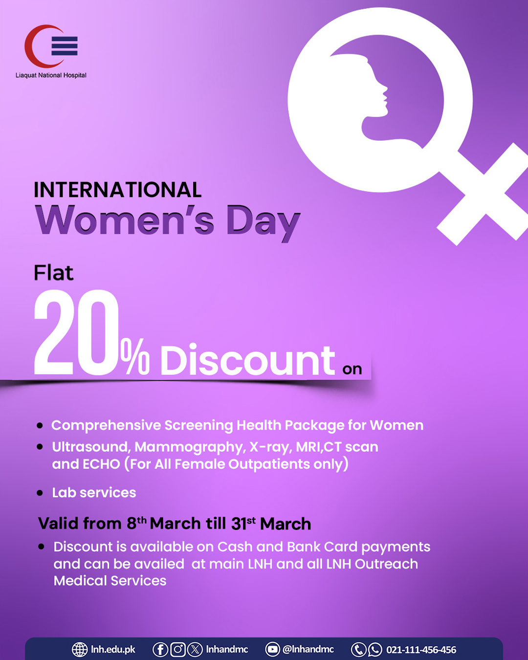Discount Offer on International Women's Day 2026