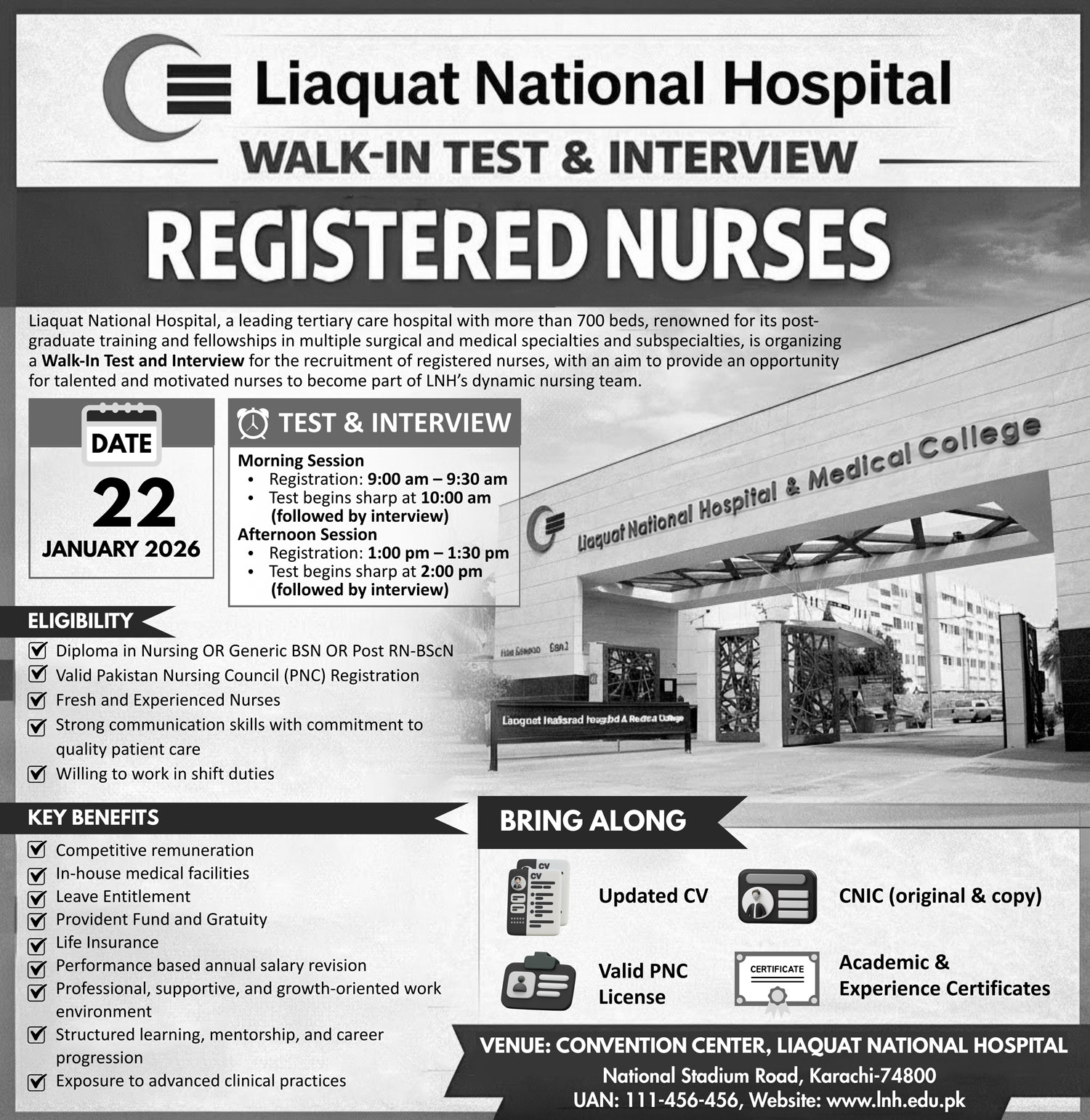 Walk-in Test & Interviews for Registered Nurses
