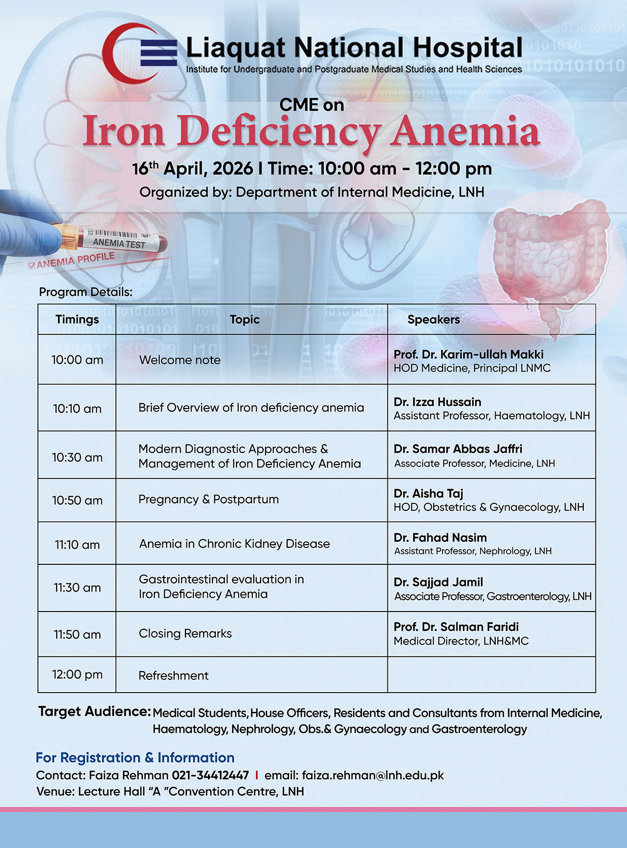 CME on Iron Deficiency Anemia , April 16, 2026