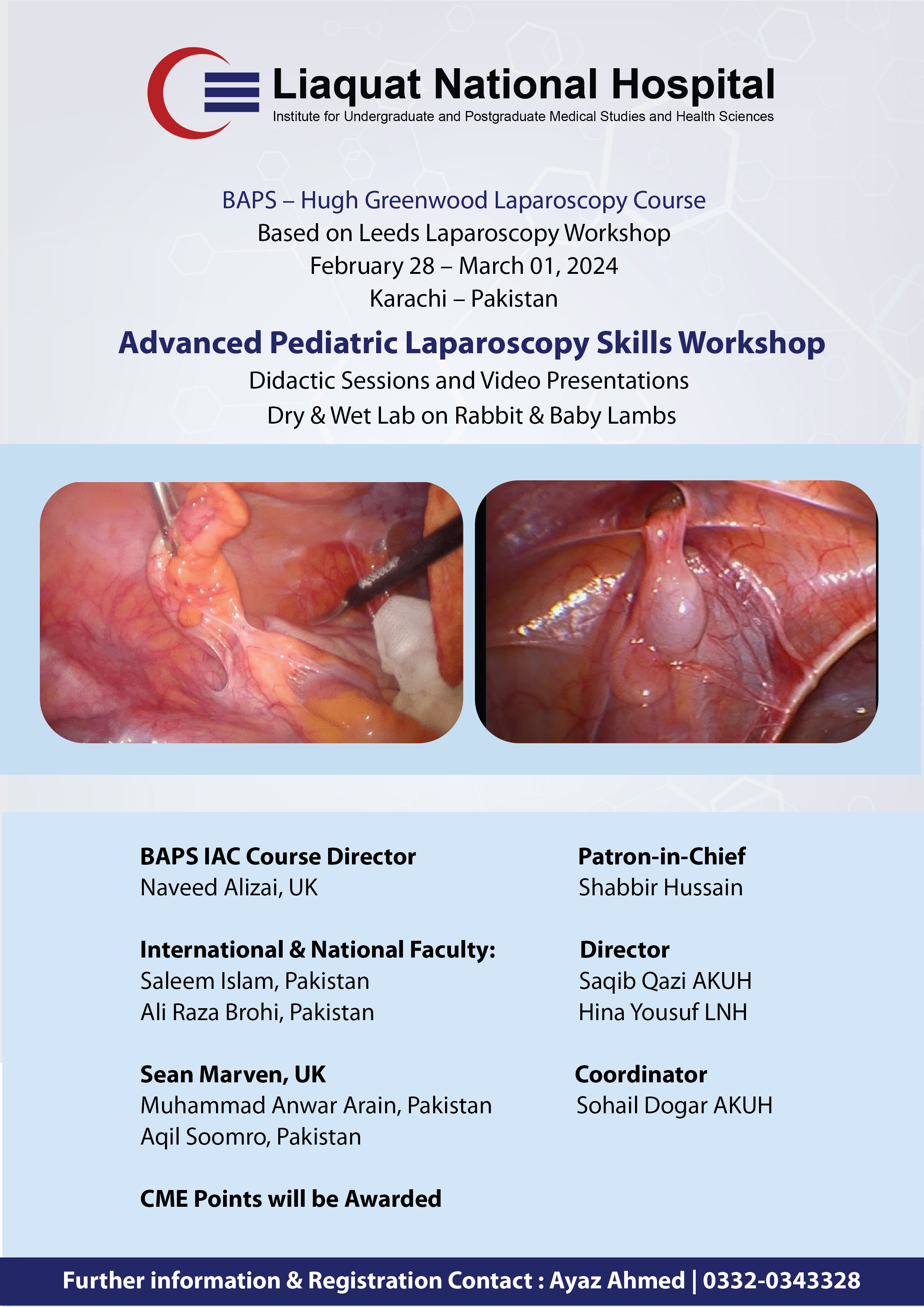 Advanced Paediatric Laparoscopic Skills Workshop