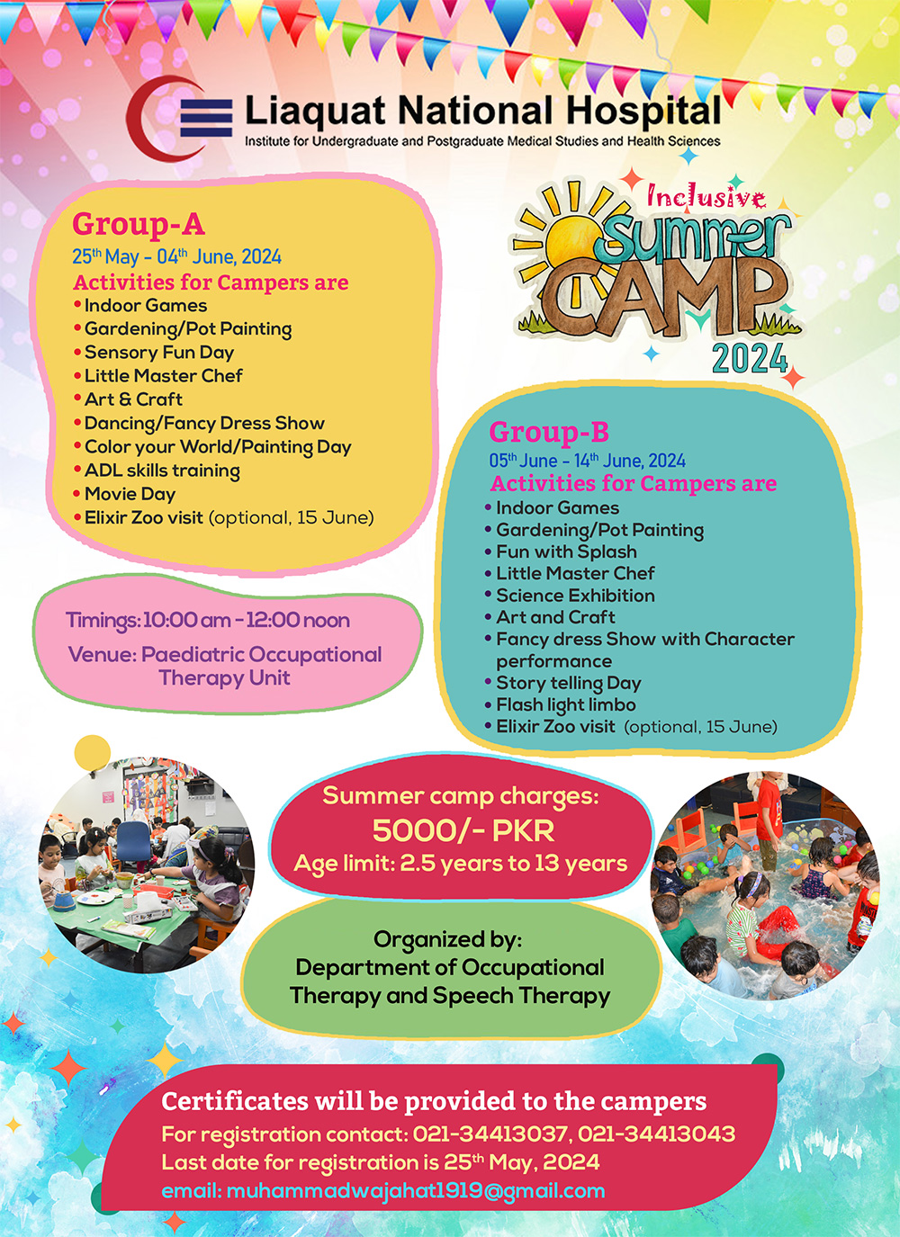 Inclusive Summer Camp (Group A & B) in May and June 2024