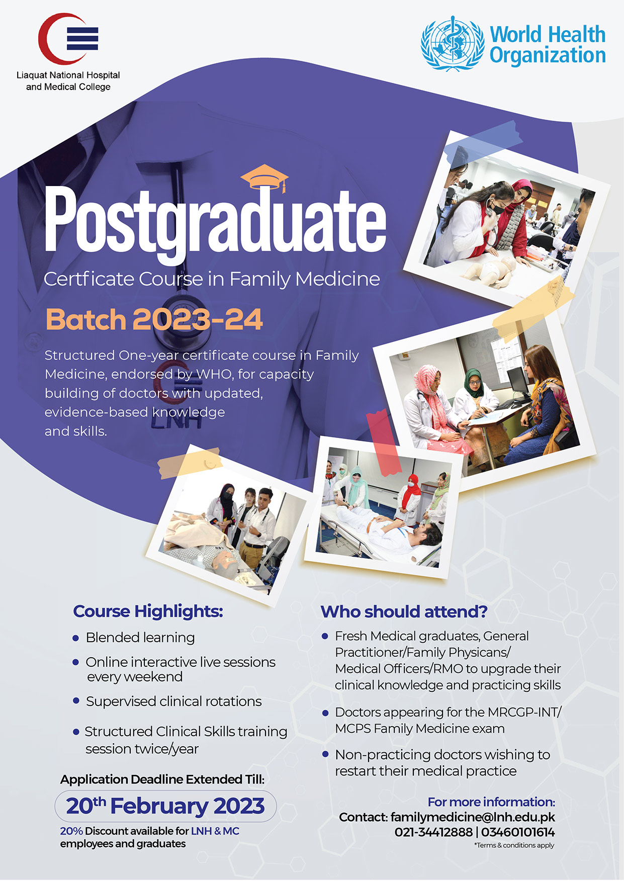 Postgraduate Certificate Course in Family Medicine Batch 2023-2024