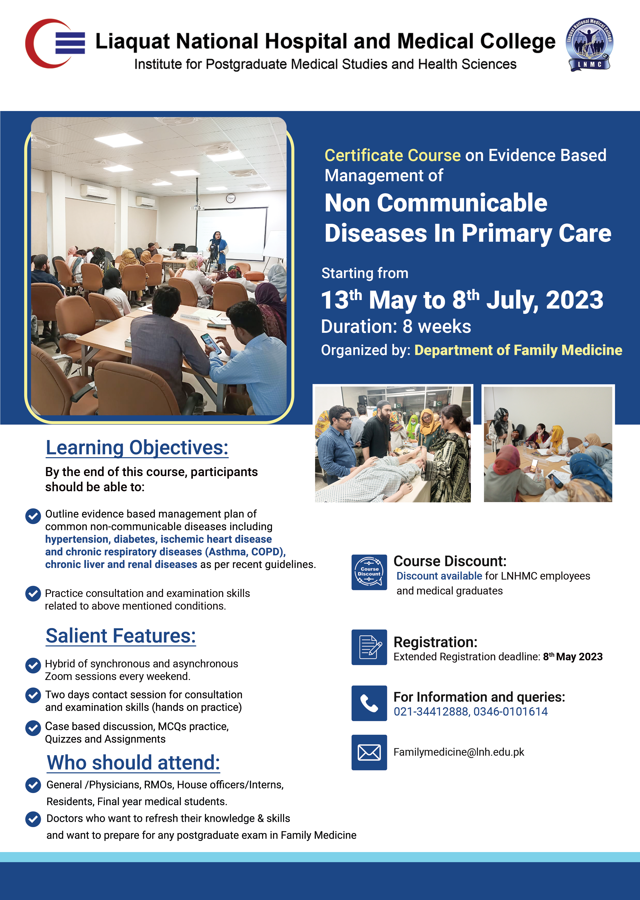 Certificate Course on  Evidence Based Management Of Non-Communicable Diseases In Primary Care