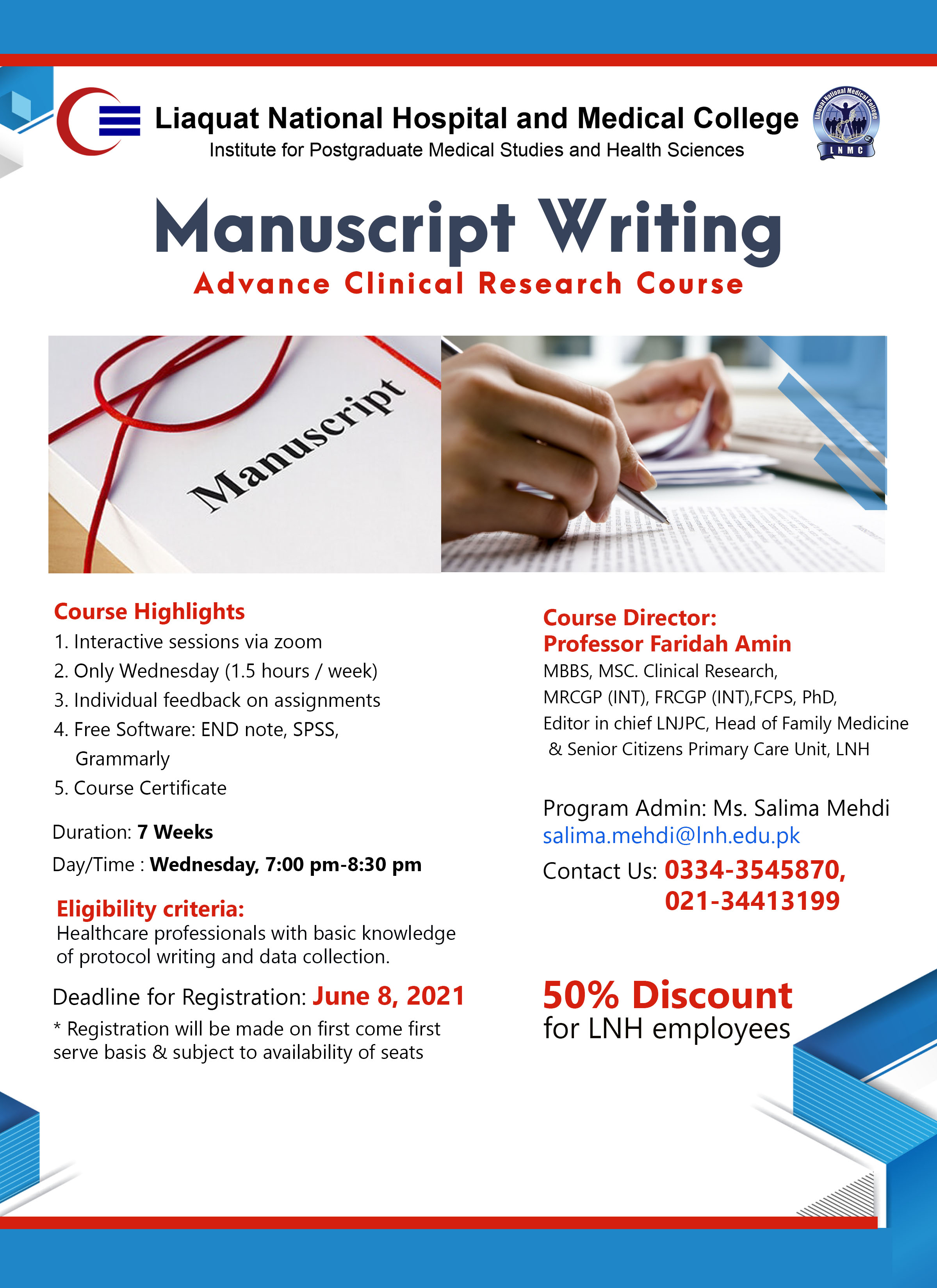 Manuscript Writing- Advance Clinical Research Course