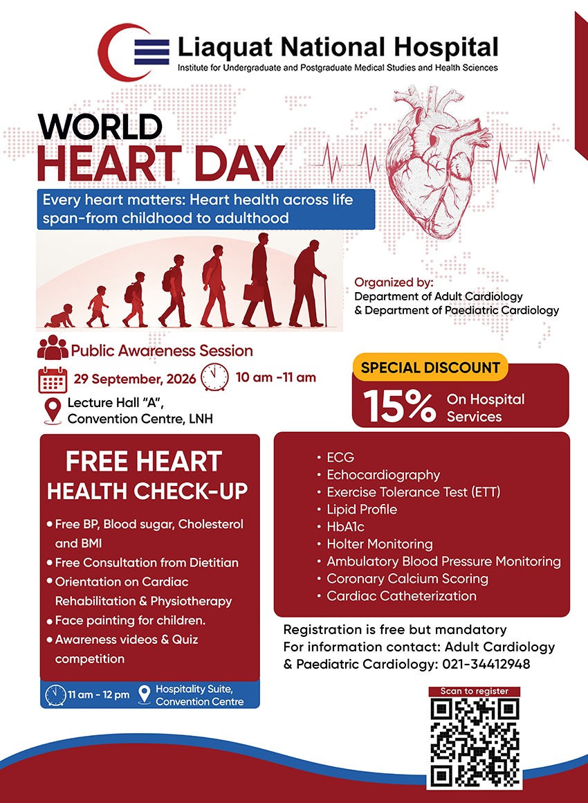 World Heart Day - Public Awareness Session and Free Heart Health Check-up | Sep 29, 2026