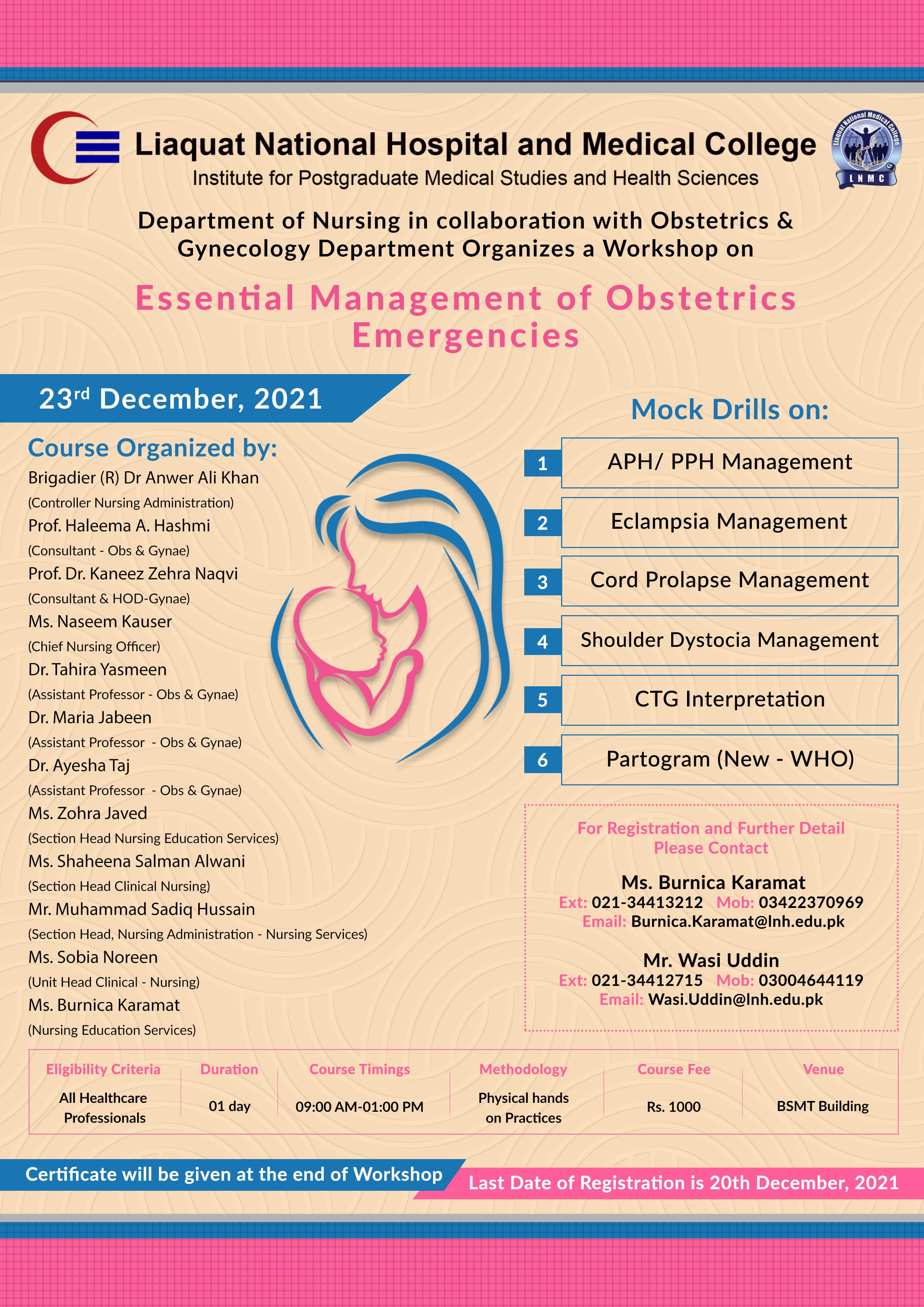 Workshop on Essential Management of Obstetrics Emergencies